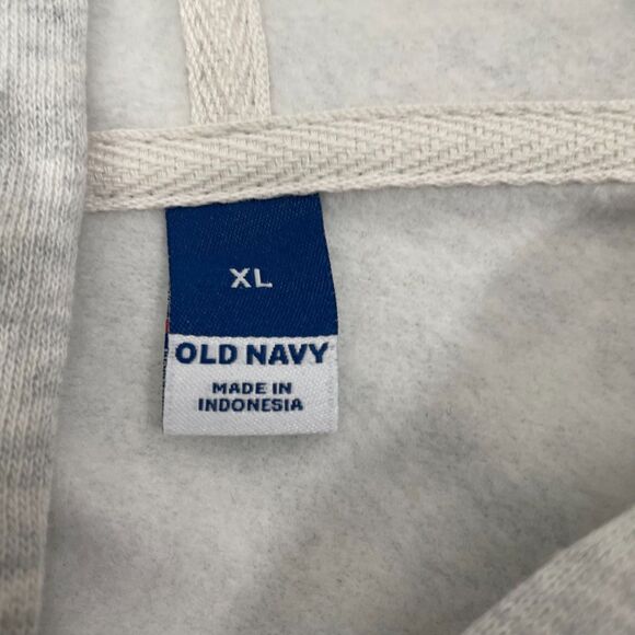 Old Navy Oversized Hoodie Women XL Gray Lightweight  Full Zip NWT - Picture 4 of 11
